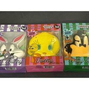 Looney Tunes Bath Bomb Tweety‎ Daffy Duck Bugs Bunny Set Of 3 New Hand Painted